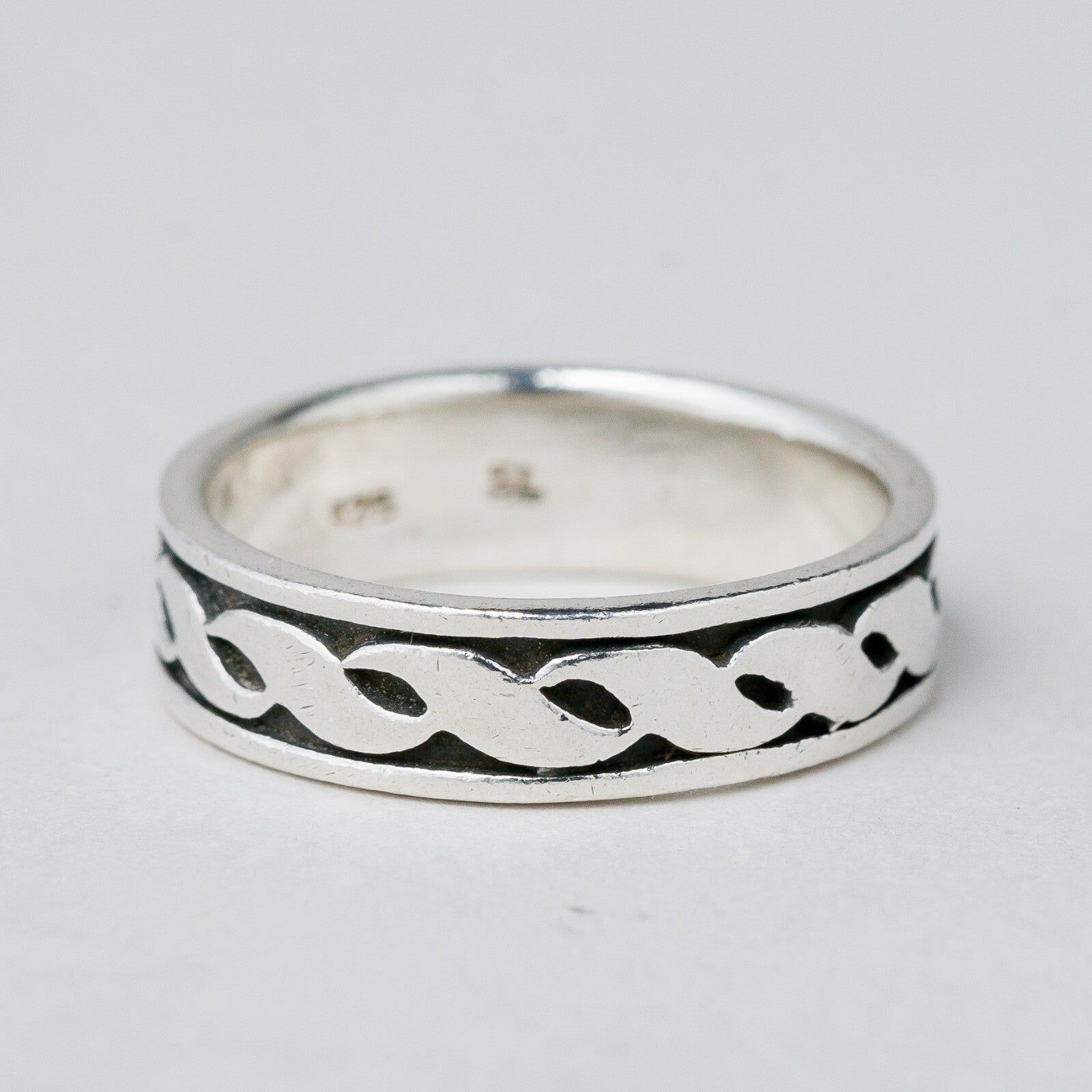 Silber Ring 925 Größe 59 (18,8 mm Ø) 5,21 g4