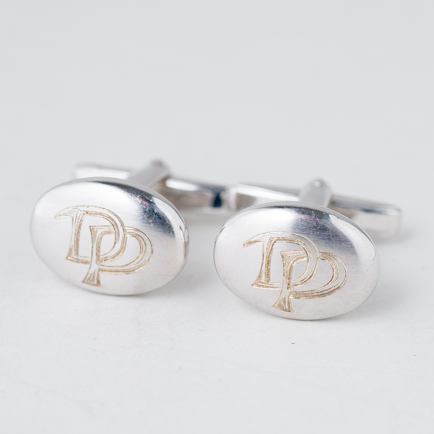 Manschettenknöpfe Monogramm "DP" 925er Silber 11,04 g0