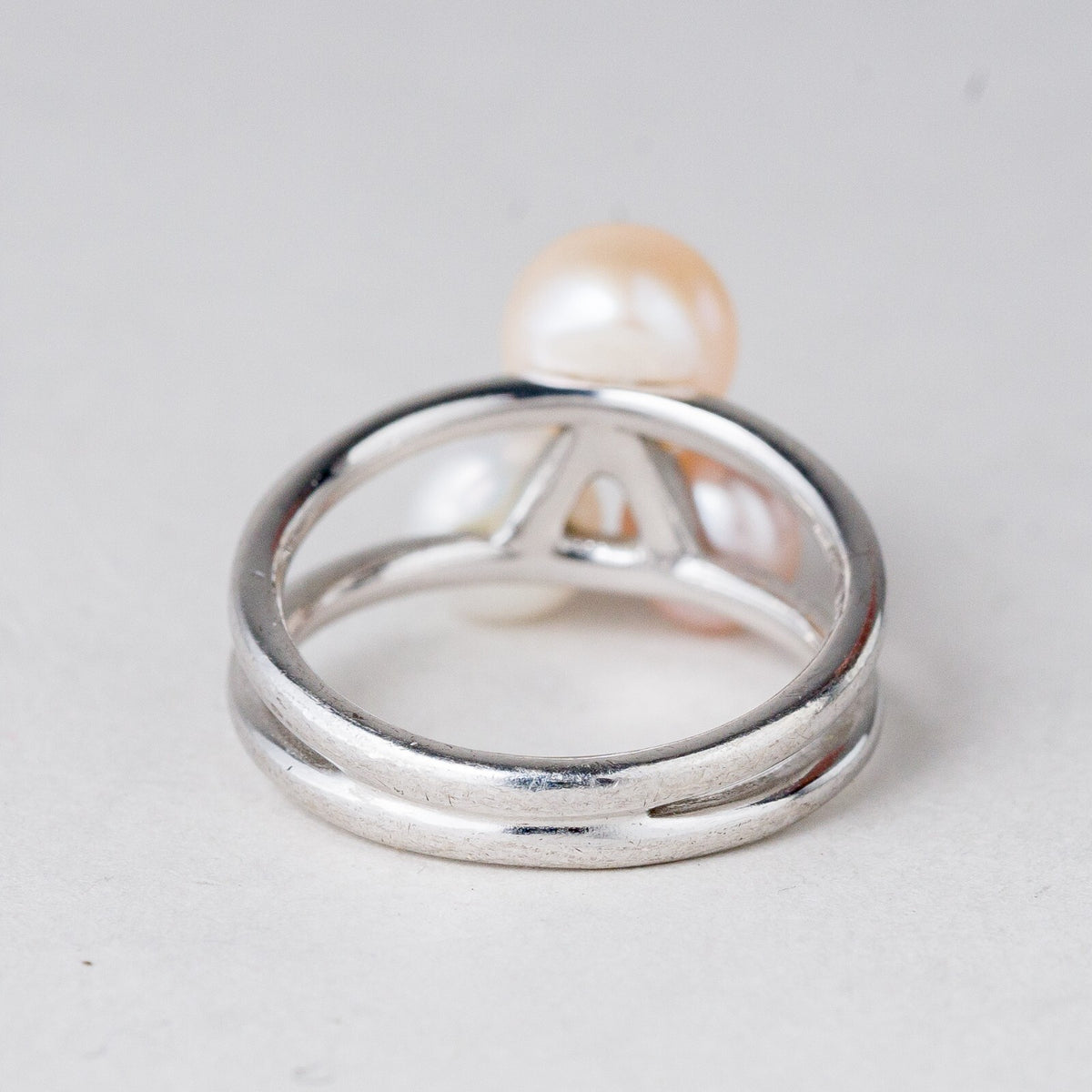 Silber Ring 925 Perlen Größe 53 (16,8 mm Ø) 4,38 g3