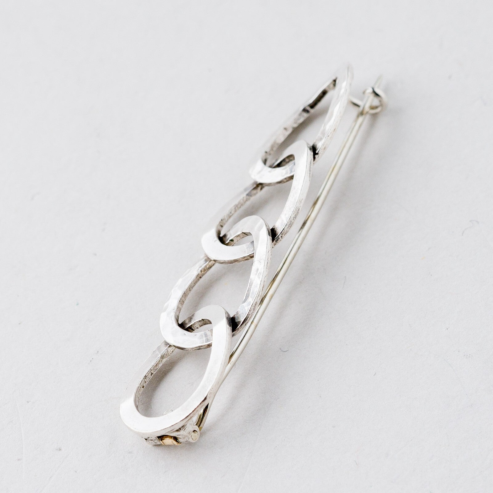 Silber Brosche 835 5,1 cm 3,89 g2