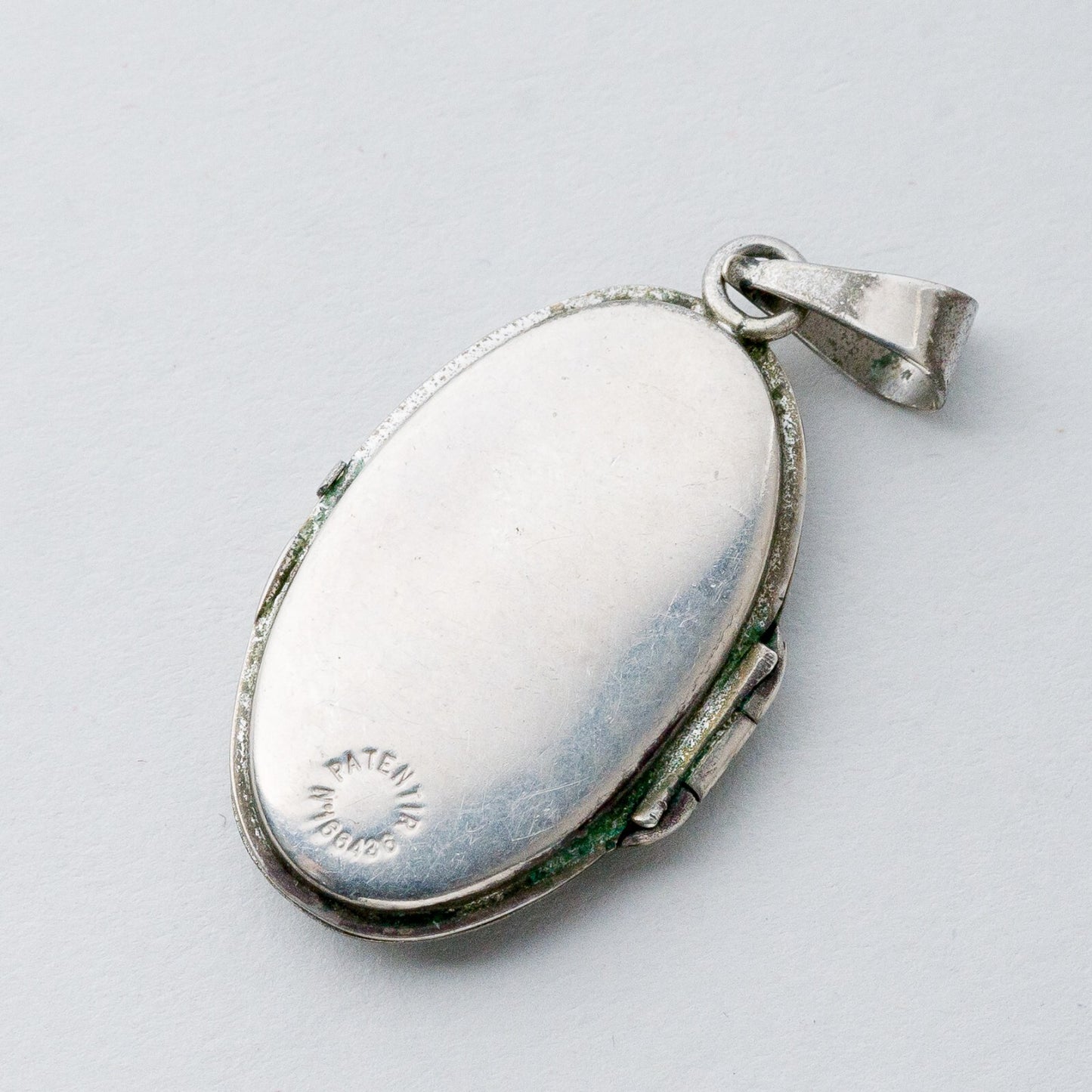 Silber Anhänger Kettenanhänger 835 Medaillon Florale Gravur 6,21 g3