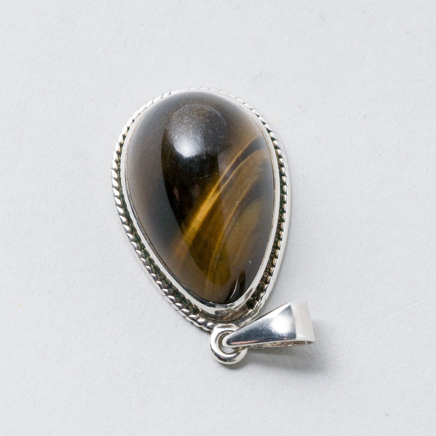 Silber Anhänger Tigerauge 3,1 cm 4,49 g1