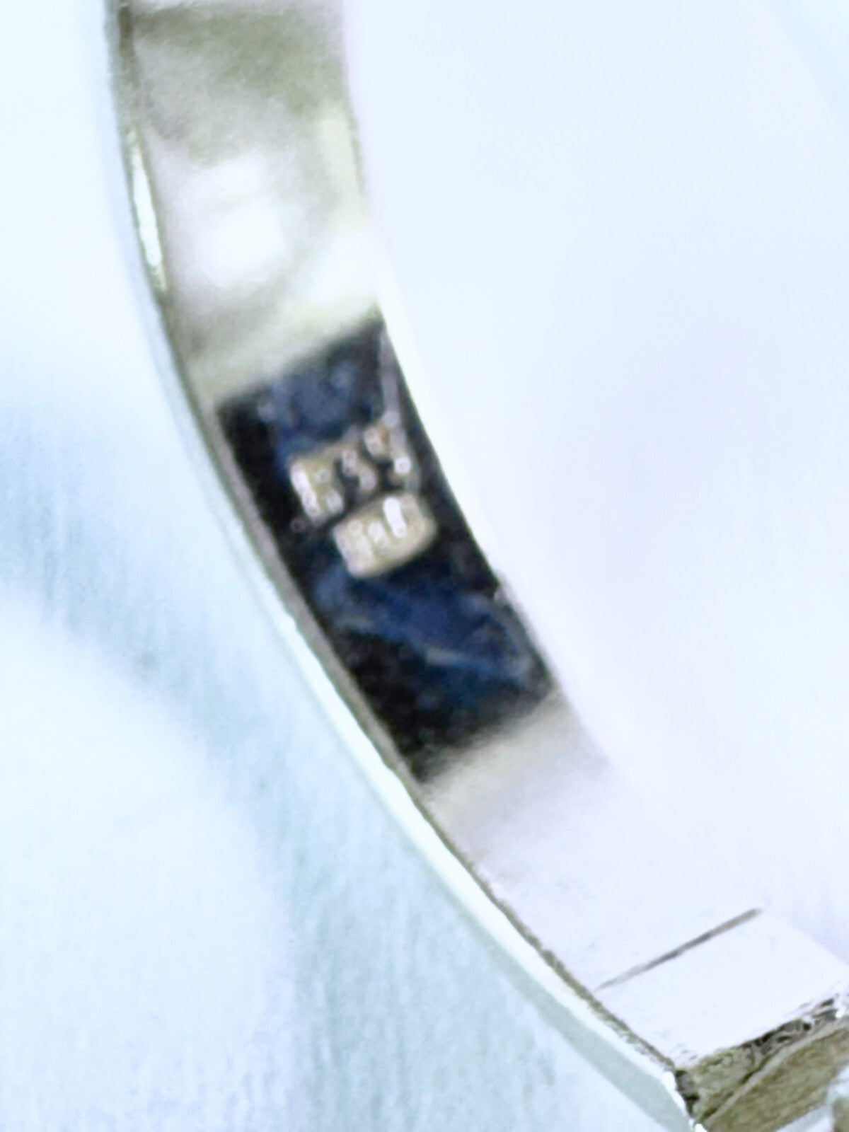 Silberring 835er Silber 70er mit schwarzen Stein Größe 54 (17,2 mm Ø) 8,95 g6