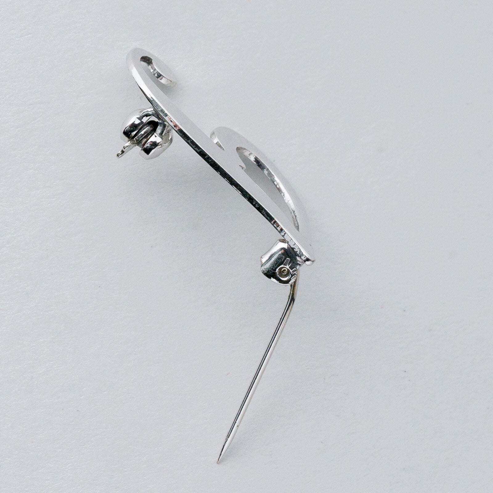 Silber Brosche Spange 835 "J" 2,14 g4