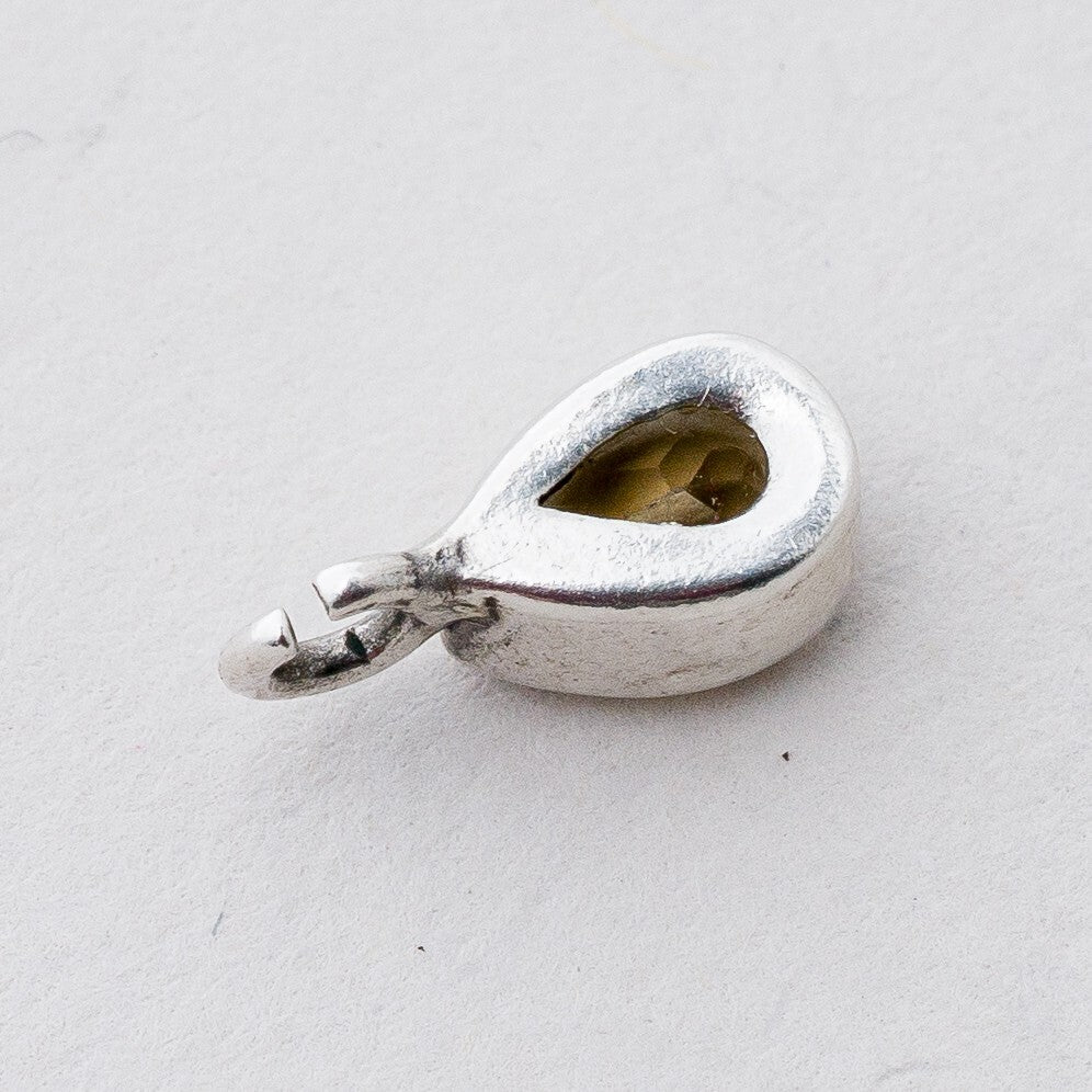 Anhänger Silber Gelber Steine 1,1 cm 0,62 g4