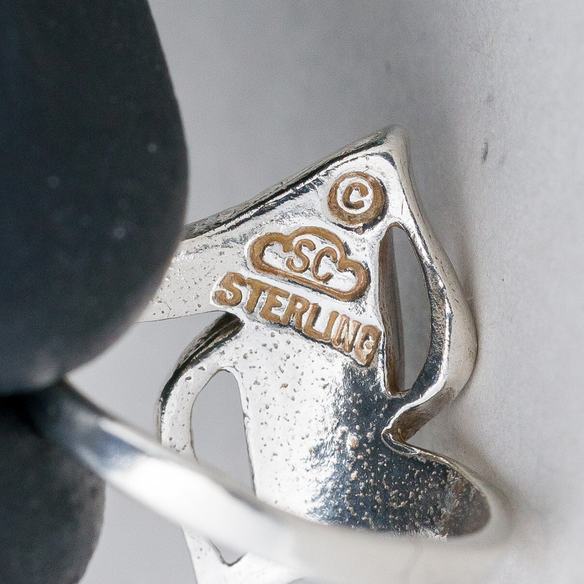 Silber Ring 925 Stein Größe 49 (15,6 mm Ø) 2,93 g5