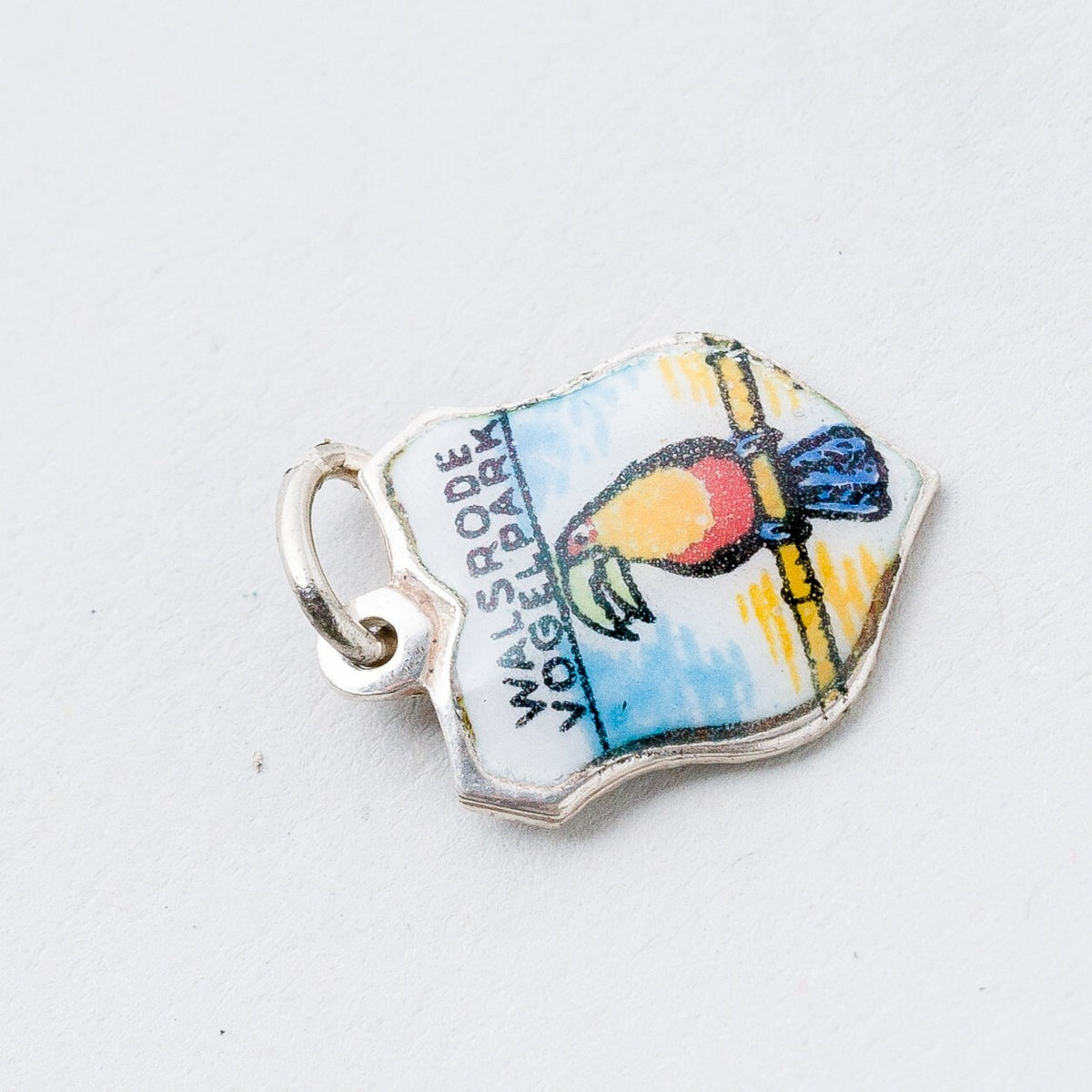 Anhänger Souvenir 800 Silber Walsrode Vogelpark 1,5 cm 0,98 g2