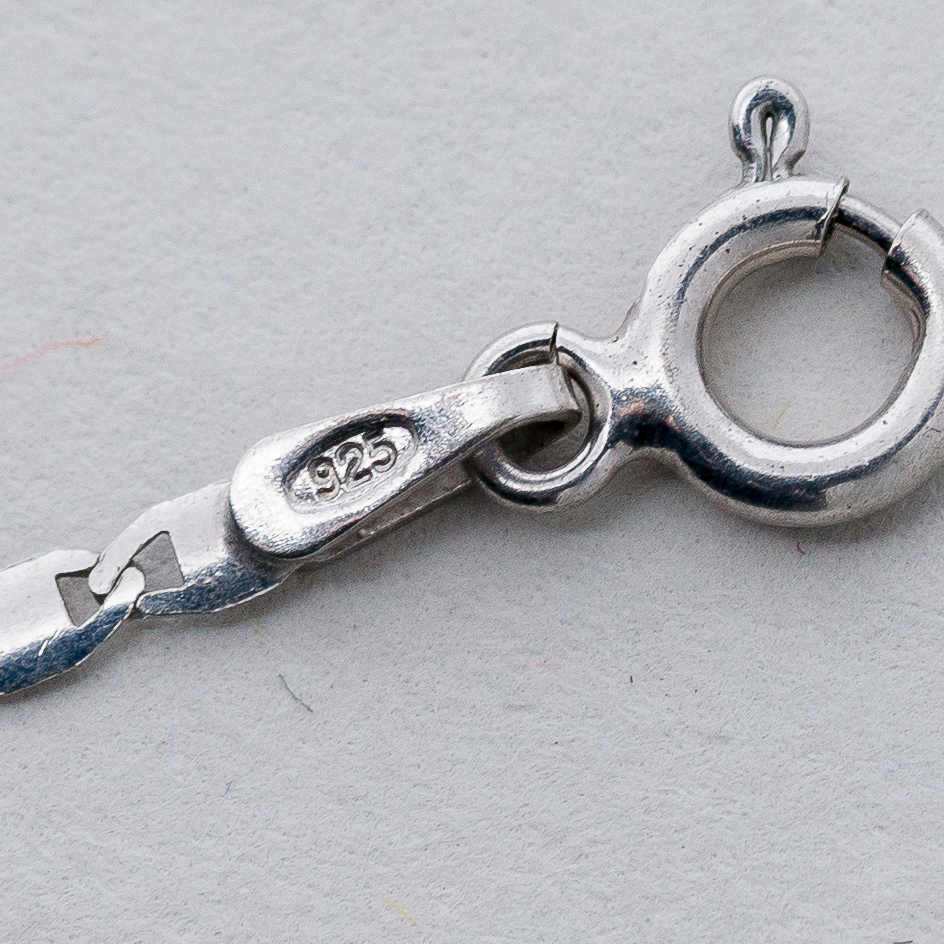 Armband 2 mm 925er Silber 0,84 g 19 cm2