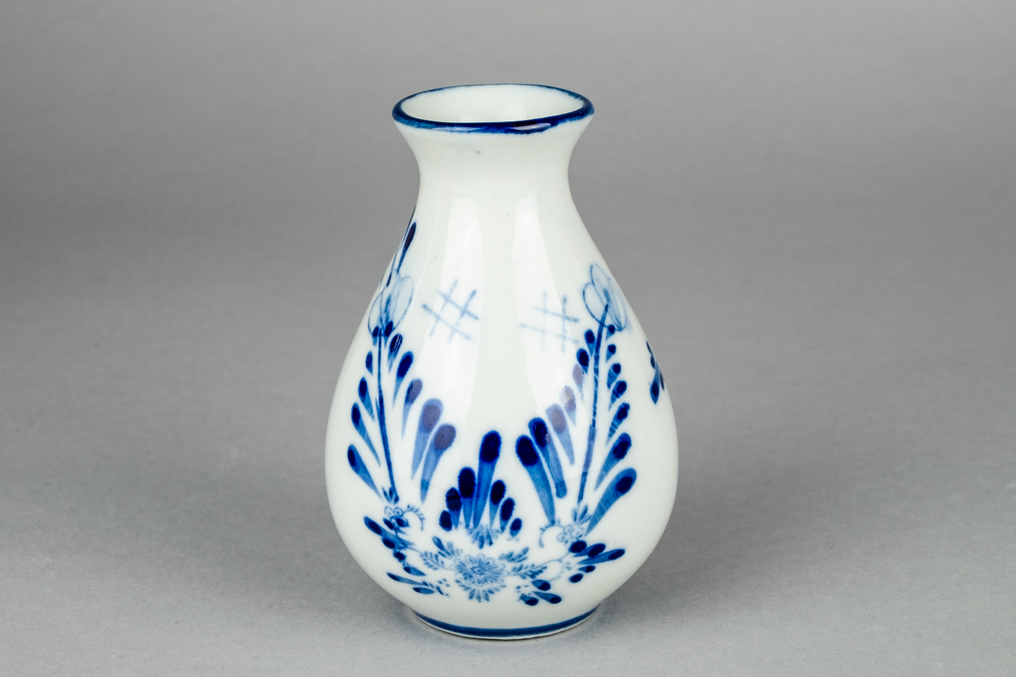 Vase Windmühle 11 cm Blaue Unterglasur2