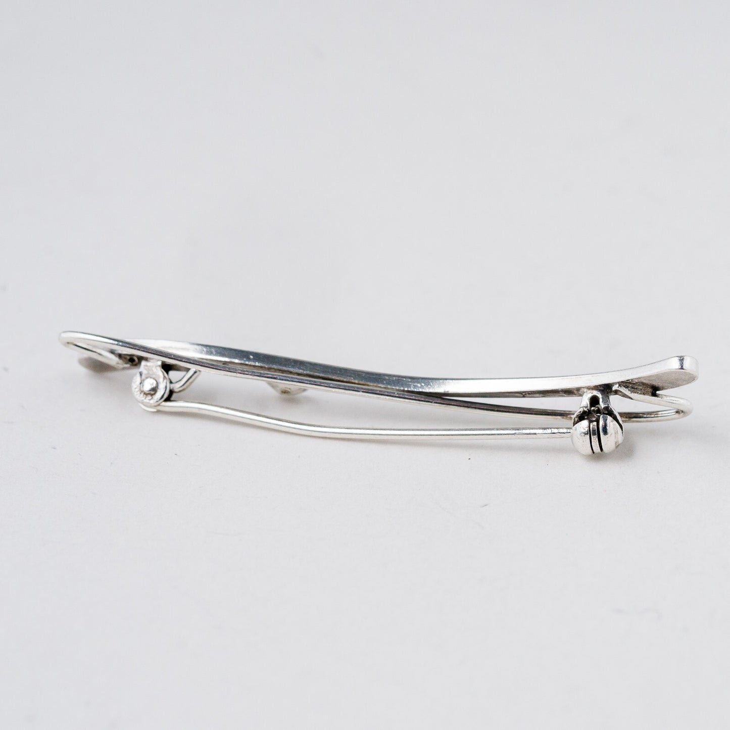 Silber Brosche Ohne Stein 5,2 cm 2,91 g2