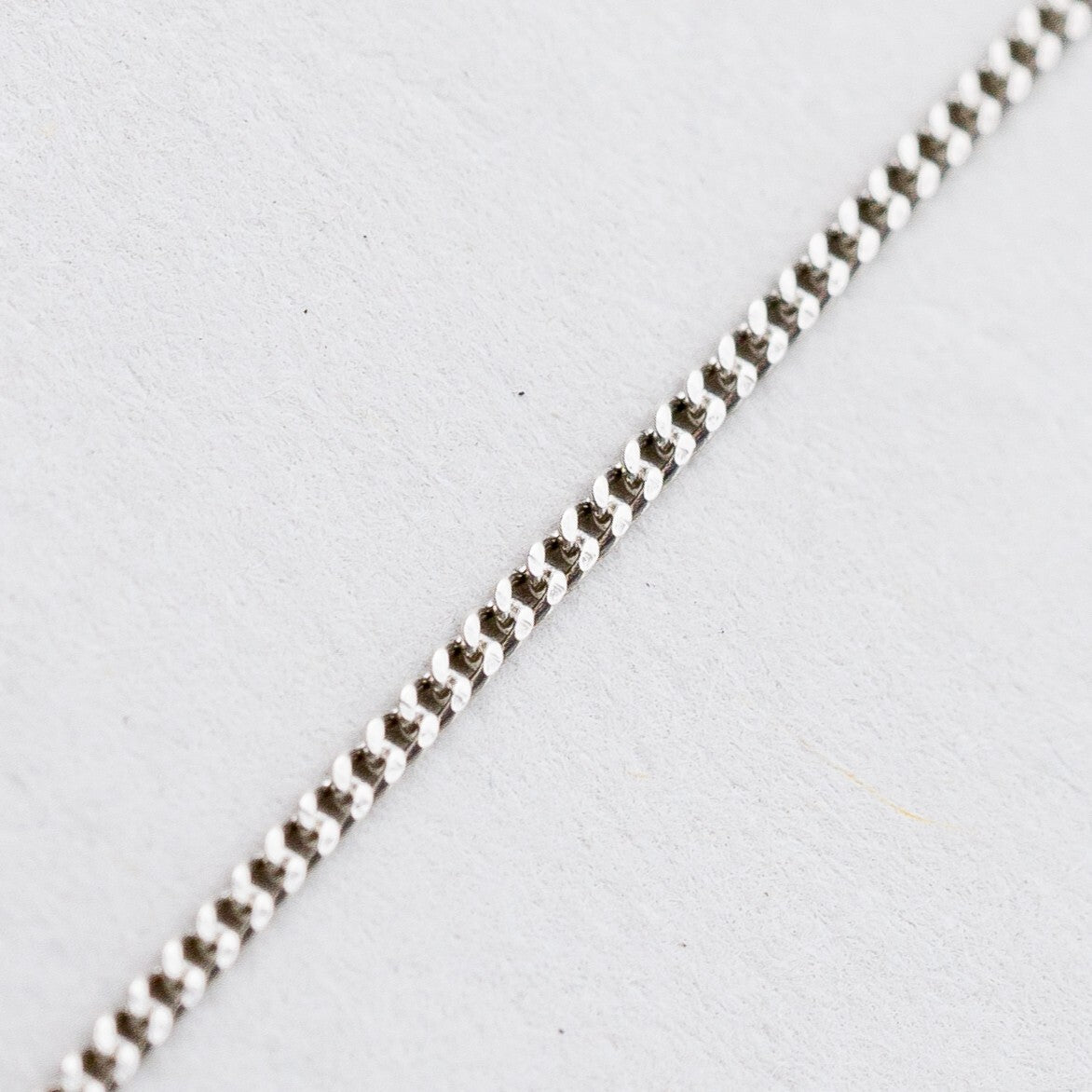 Silber Halskette 925 Panzerkette 1 mm 46 cm 1,37 g3