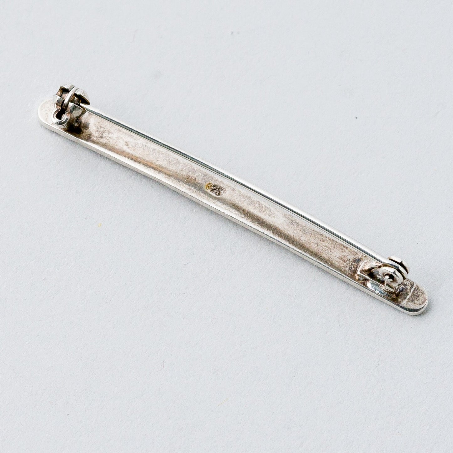 Silber Brosche Spange 925 Relief 3,25 g4