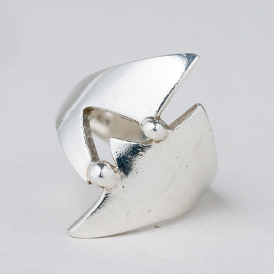 Silber Ring 925 Größe 53 (16,8 mm Ø) 6,87 g0