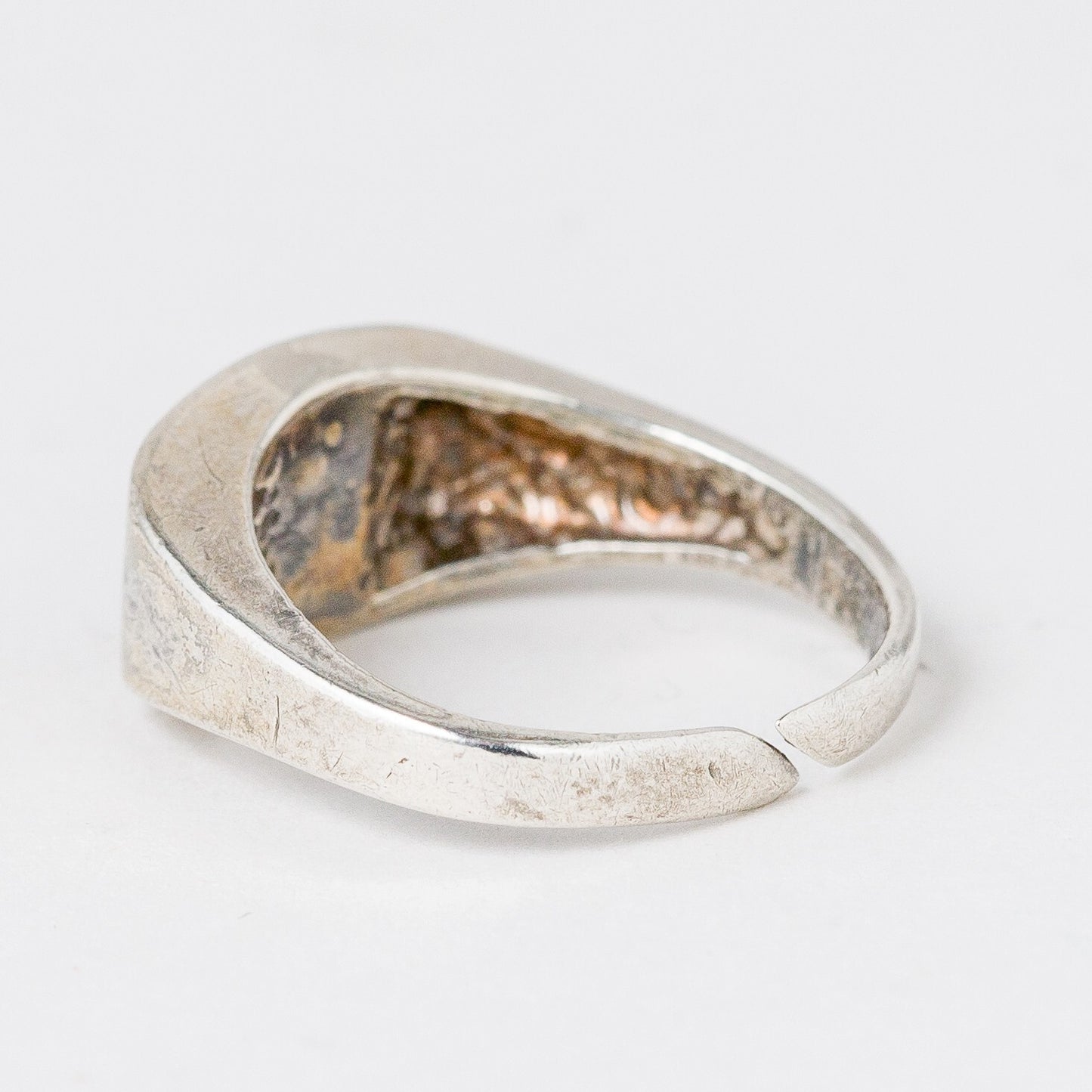 Silber Ring 835 Roter Stein Größe flexibel ca. 54 4,52 g2