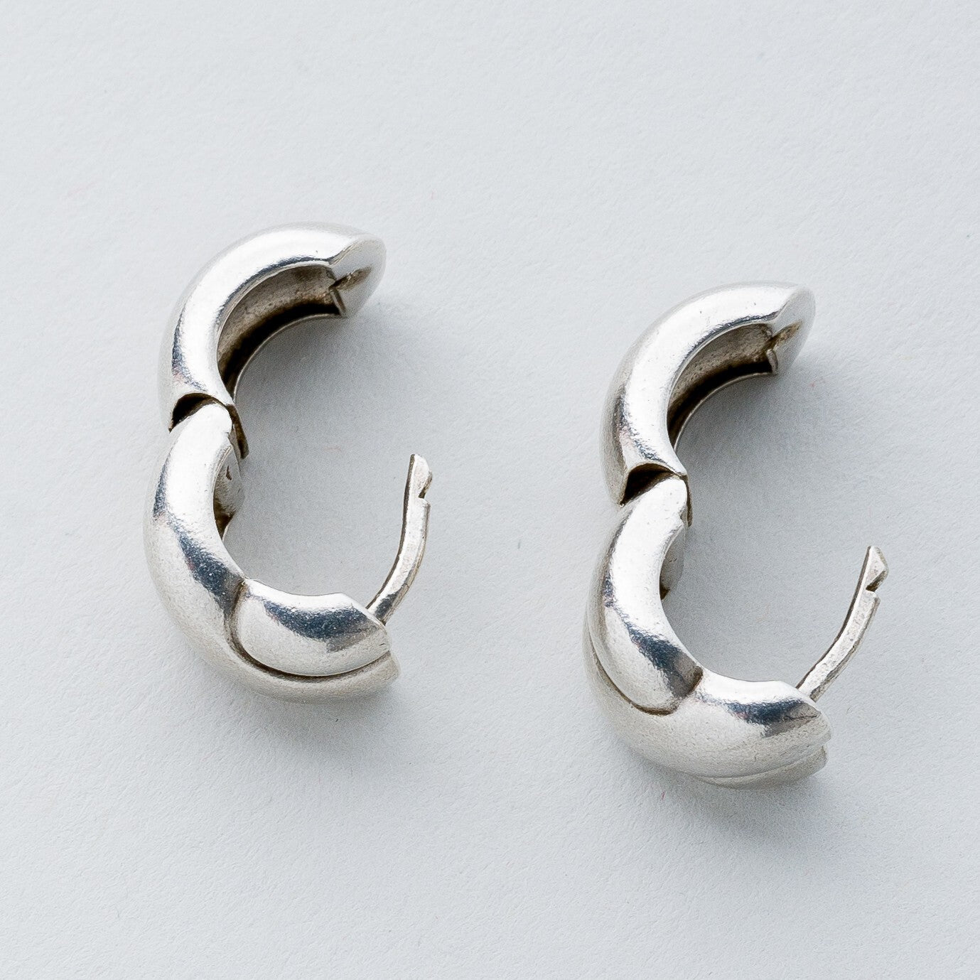 Silber Ohrringe Huggies 925 7,12 g3