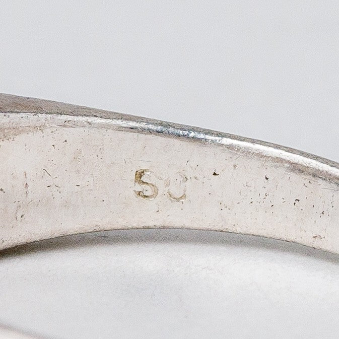 Silber Ring 925 Blauer Stein Größe 56 (17,8 mm Ø) 2,66 g6