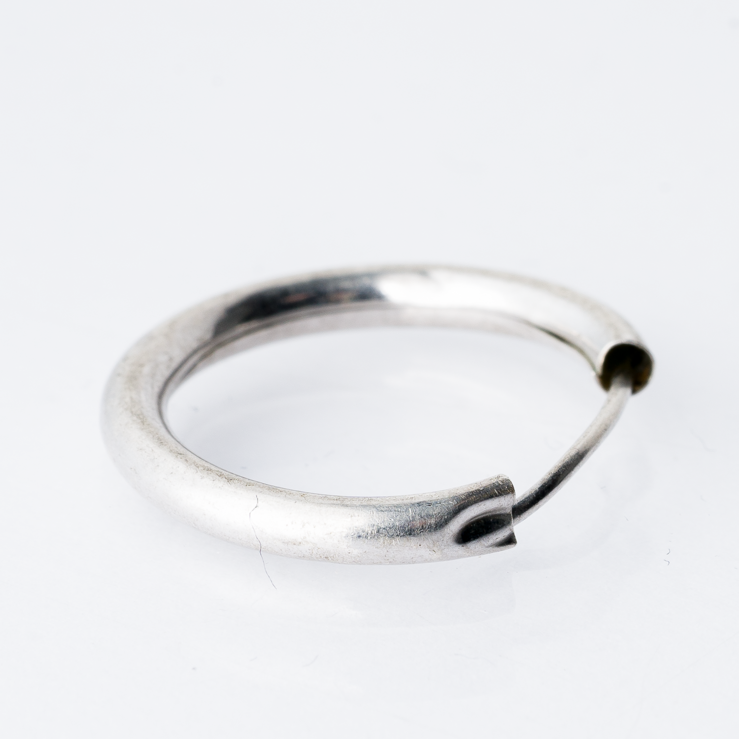 Einzelner Ohrring Creole Silber 0,54 g2