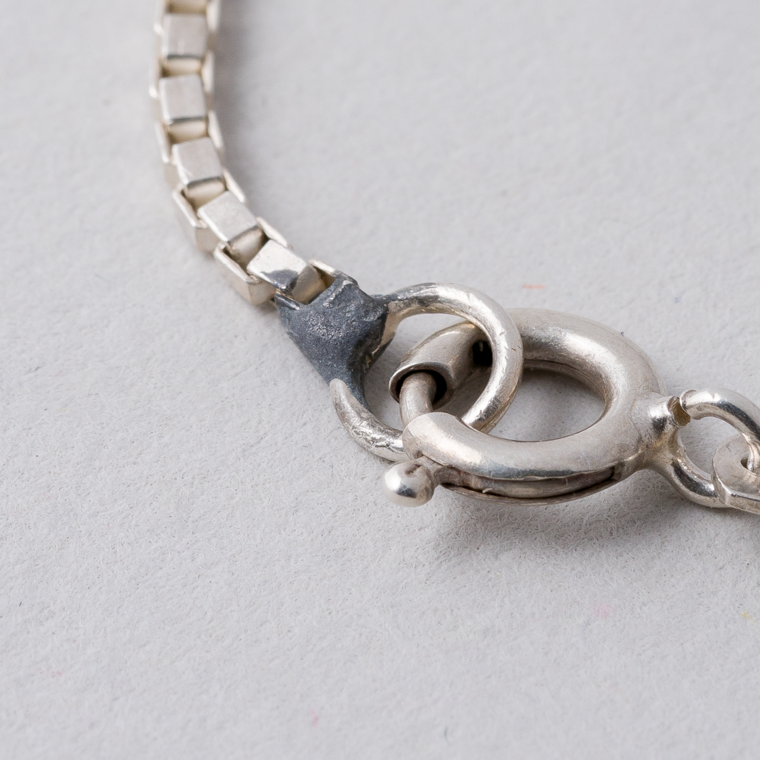 Halskette 1 mm 835er Silber 4,64 g 45 cm2