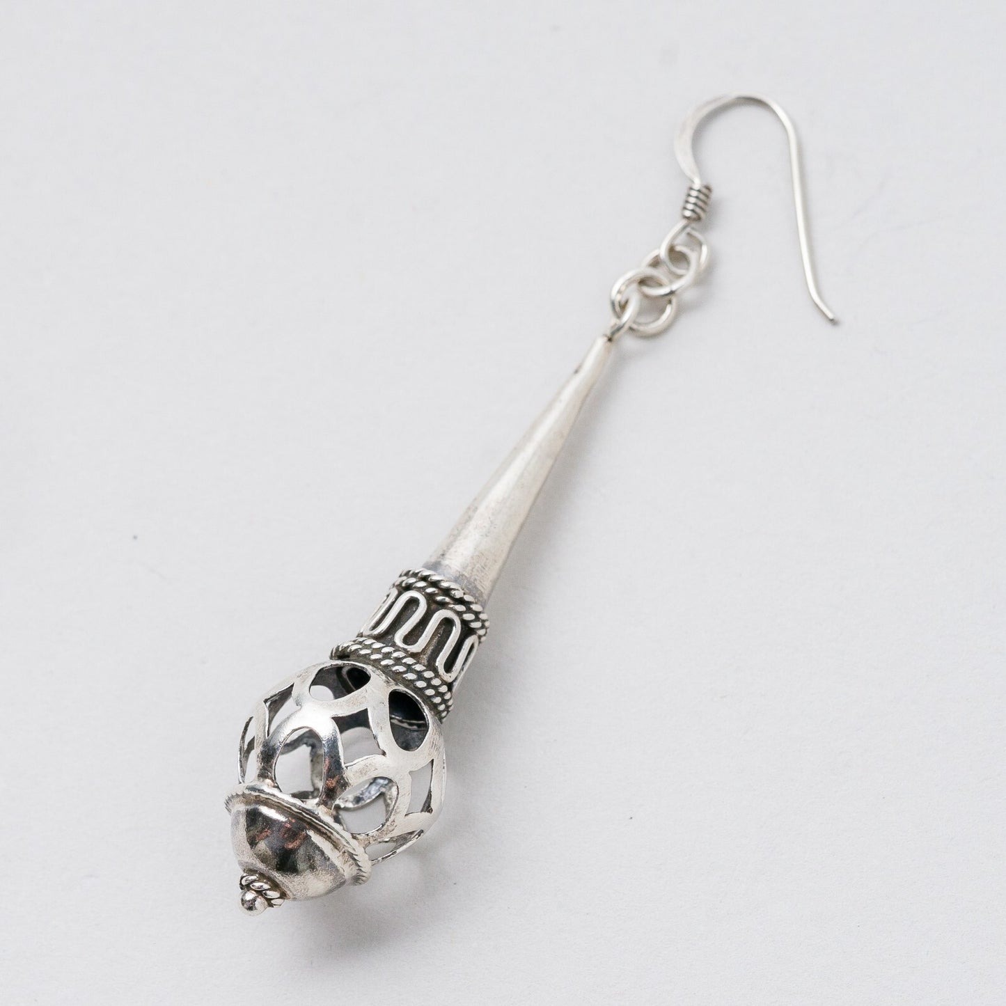 Einzelner Ohrring Hängeohrring Silber 3,68 g0