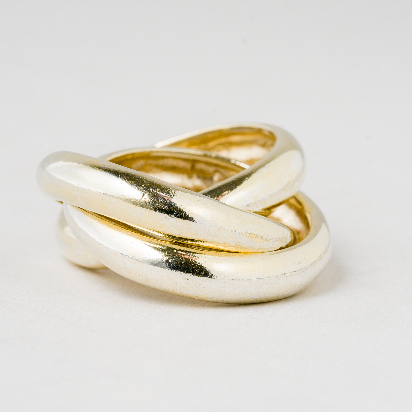 3 x Ring vergoldet 925er Silber 12,22 g Größe 54 (17,2 mm Ø)1