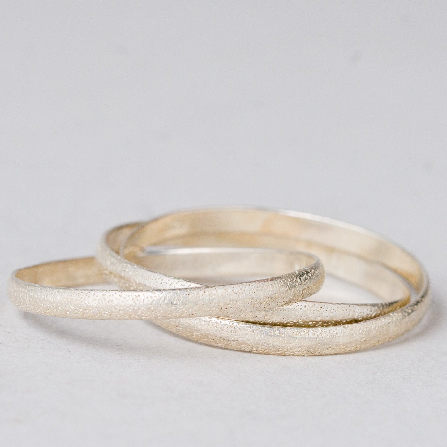 3 x Ring Trinity 925er Silber Größe 59 (18,8 mm Ø) 2,13 g 1