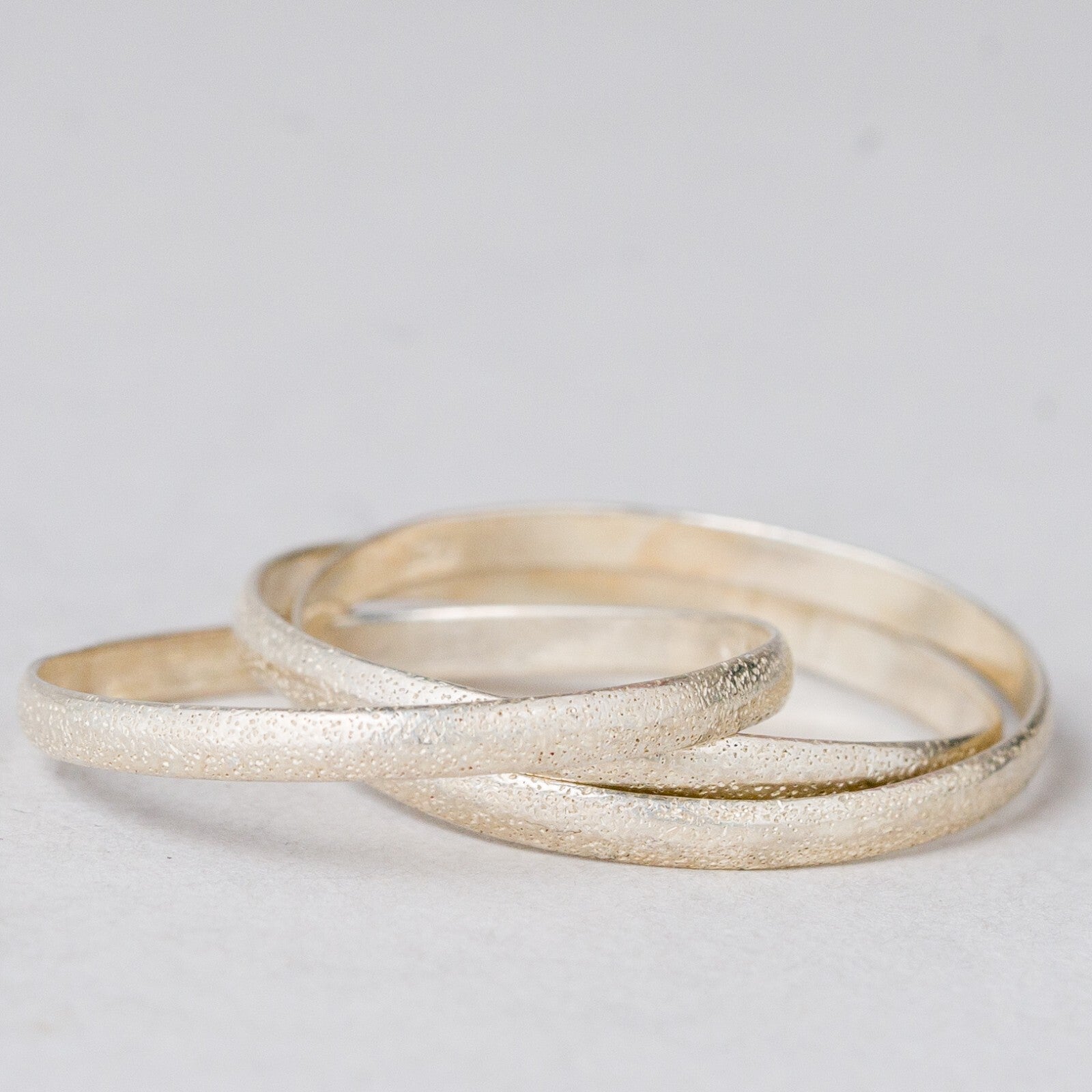 3 x Ring Trinity 925er Silber Größe 59 (18,8 mm Ø) 2,13 g 1