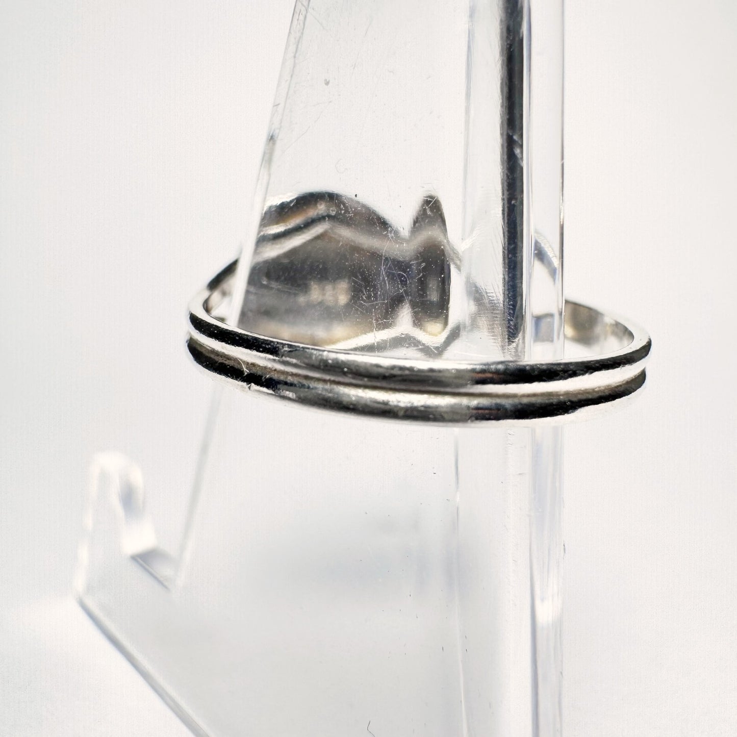 Ring 925er Silber (gestempelt) Größe 55 mit hellblauem Stein 2,09g4