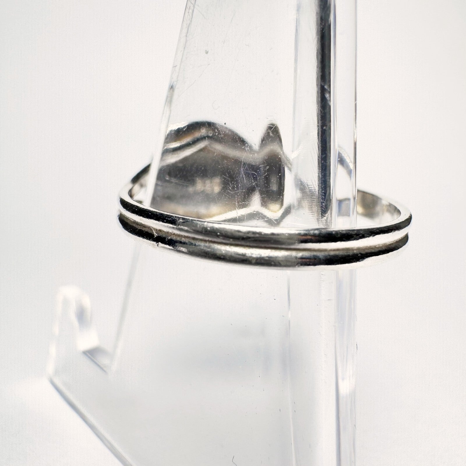 Ring 925er Silber (gestempelt) Größe 55 mit hellblauem Stein 2,09g4