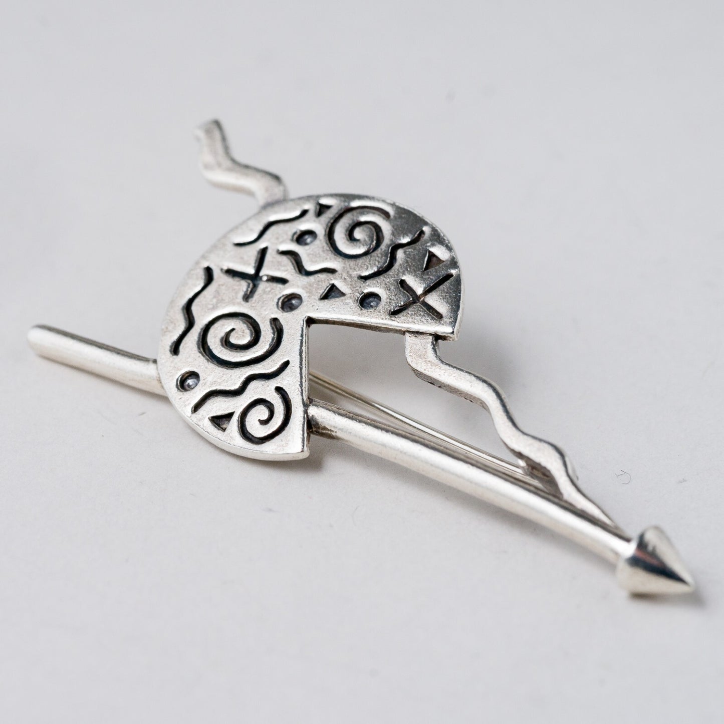 Silber Brosche 925 6,8 cm 13,27 g5