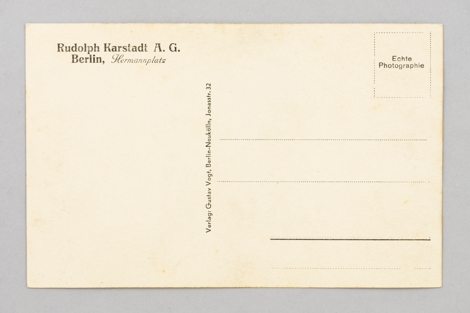 Ansichtskarte Berlin Karstadt Hermannplatz um 19001