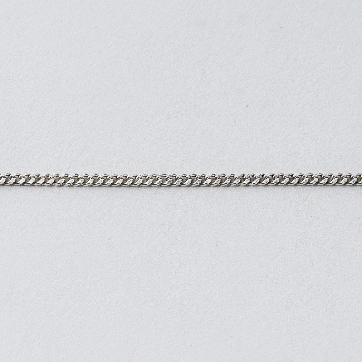Silber Panzerkette 40 cm 835 Roter Stein 4,66 g6