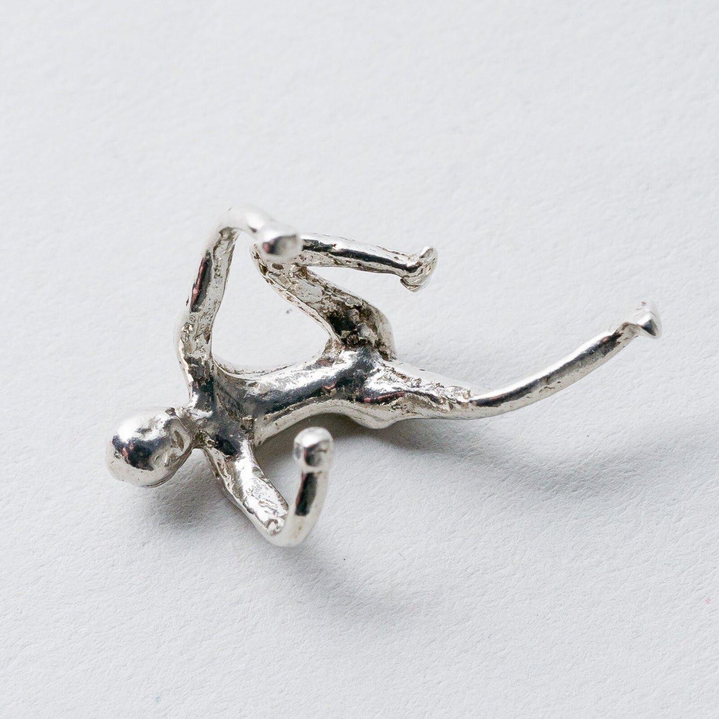Einzelner Ohrring Kletterer Silber 925 1,37 g3