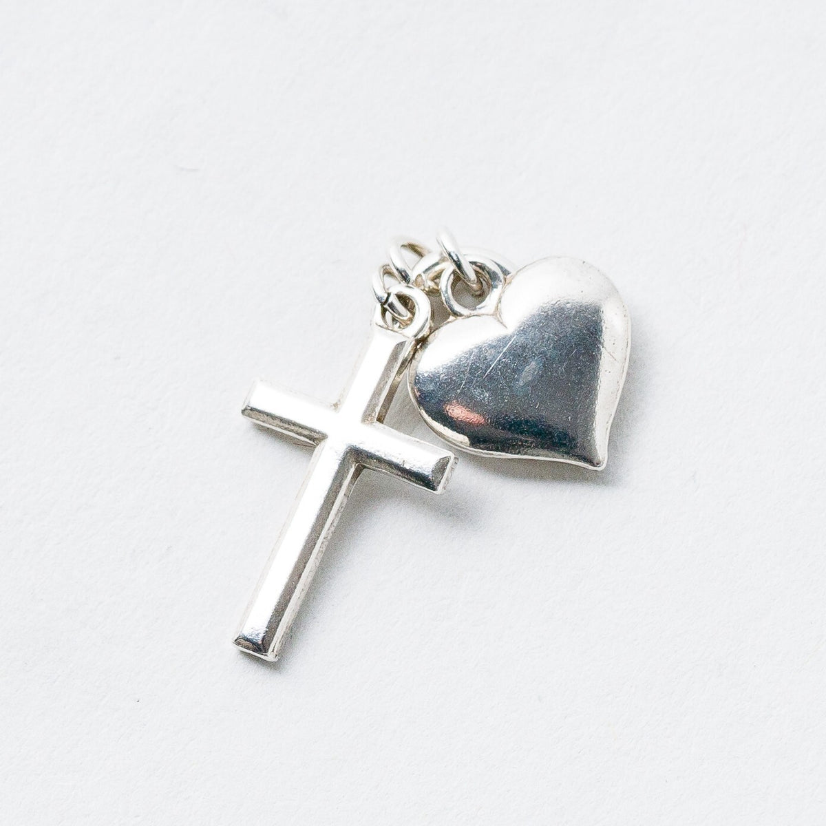 Anhänger 835 Silber Herz Kreuz 1,6 cm 1,04 g5