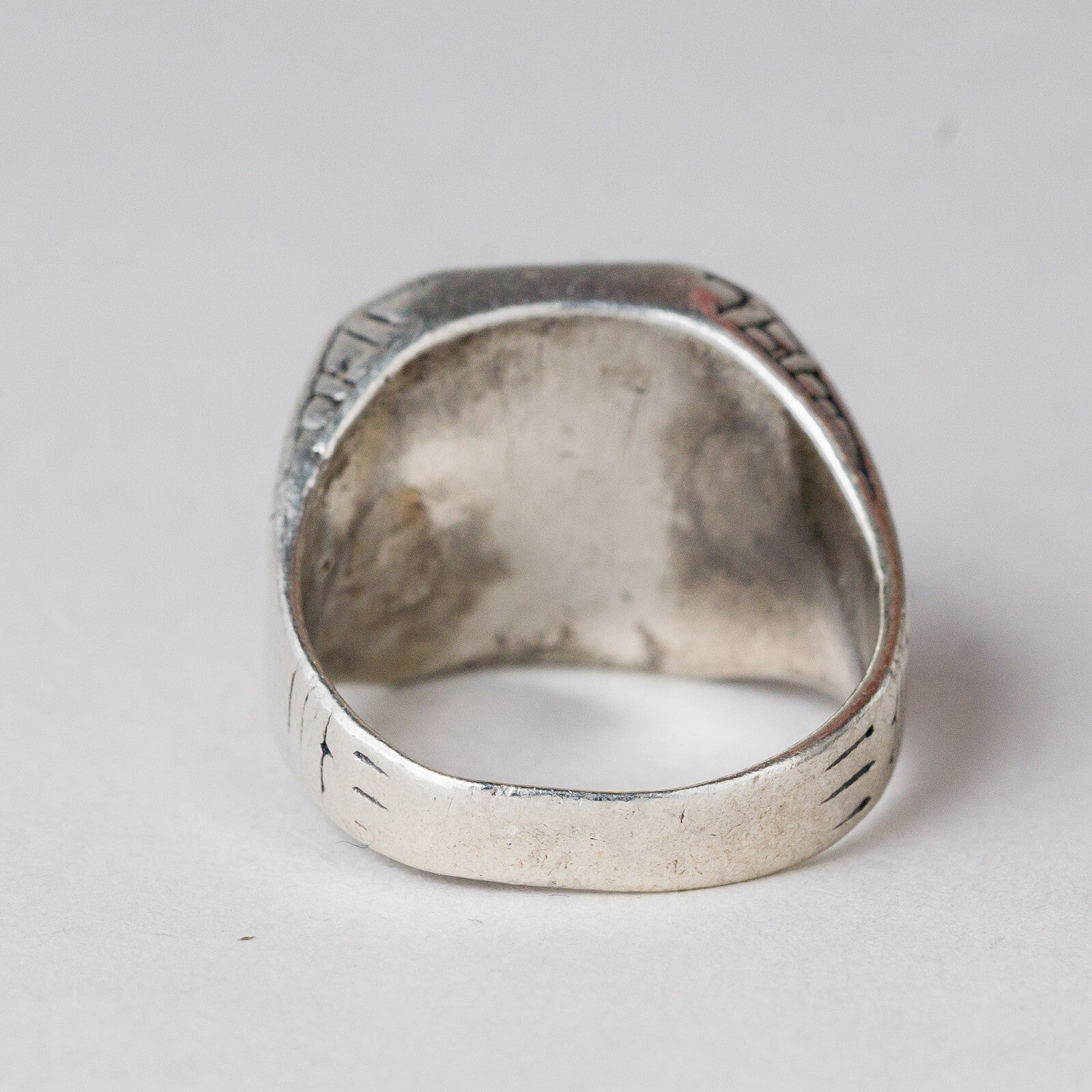 Silber Ring Monogramm "HH" Größe 56 (17,8 mm Ø) 10,4 g3