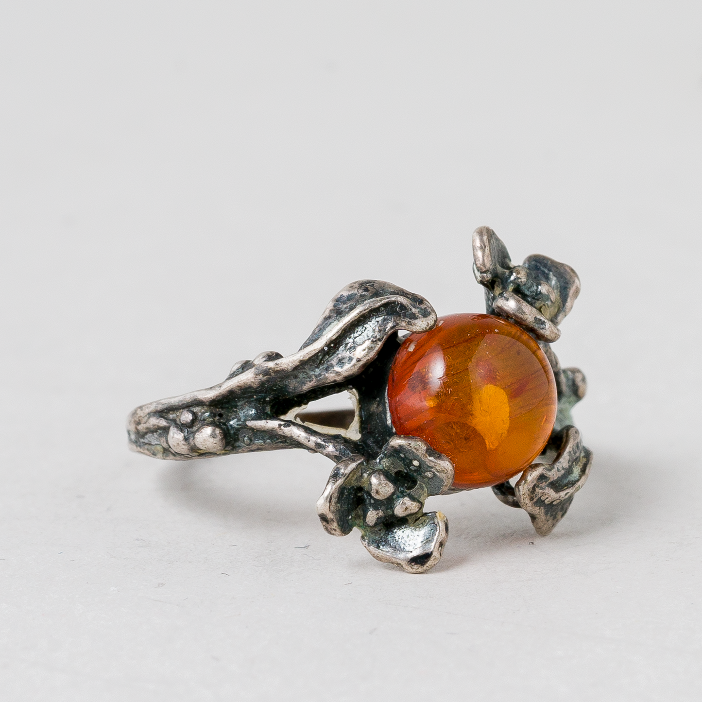 Ring Bernstein Silber 3,15 g Größe 54 (17,2 mm Ø)1