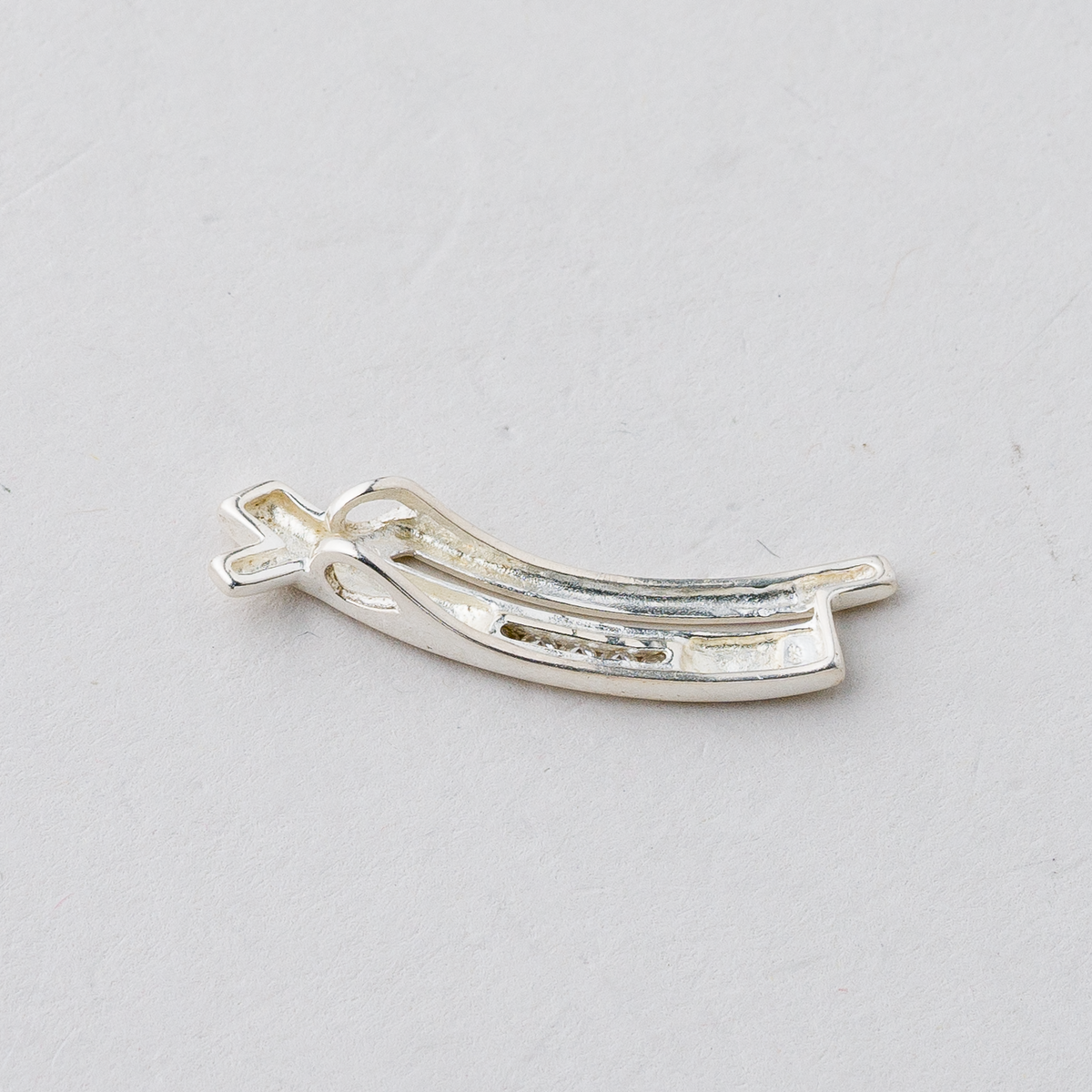 Anhänger Weiße Steine 925er Silber 1,45 g 3 cm1