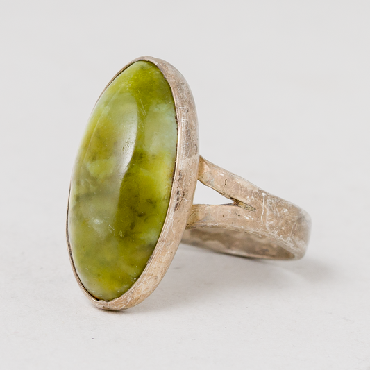 Ring Grüner Stein Silber 4,78 g Größe 54 (17,2 mm Ø)0