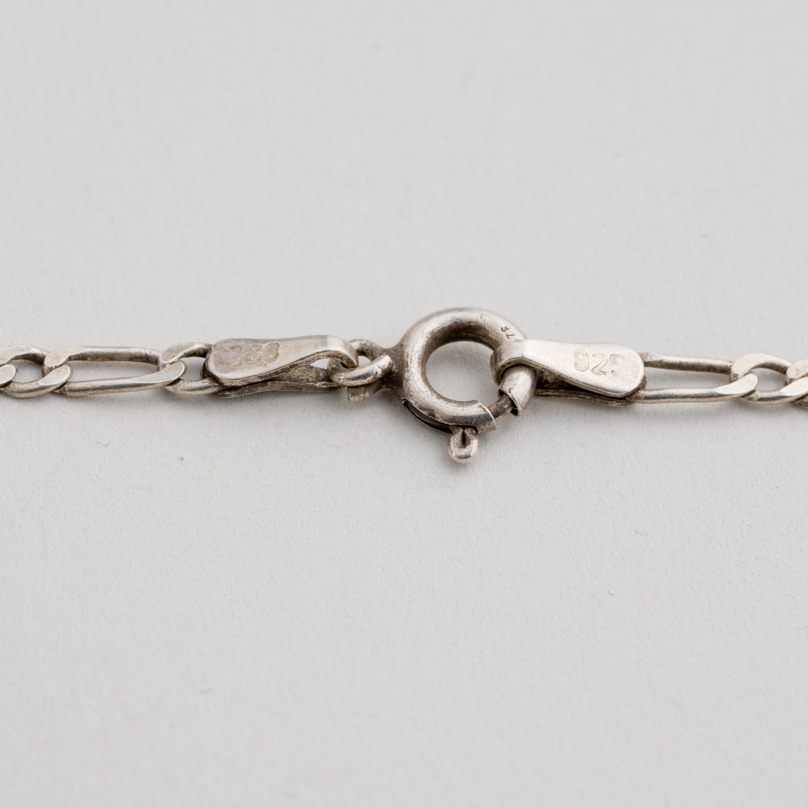 Silberkette 925er Silber 4g Figaro-Ankerkette 46 cm2