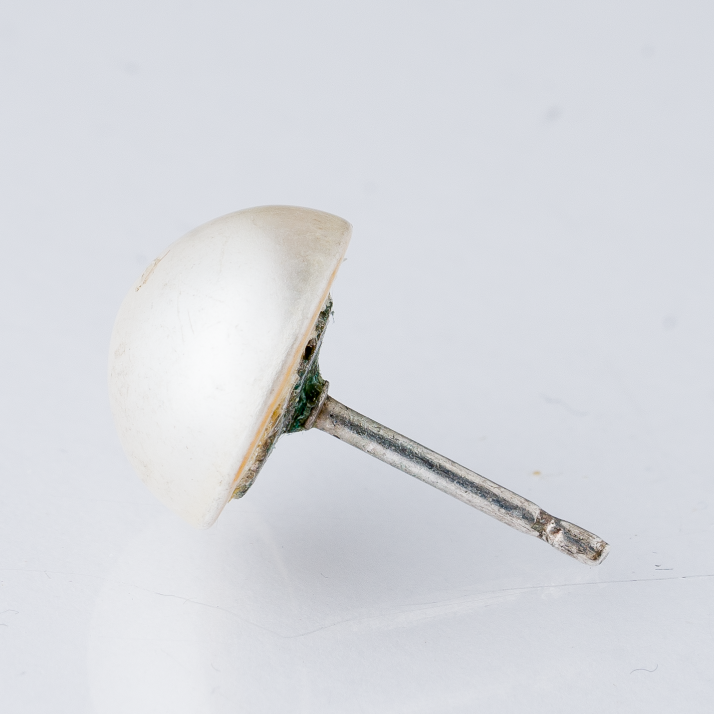 Einzelner Ohrring Ohrstecker Perle Silber 0,48 g4