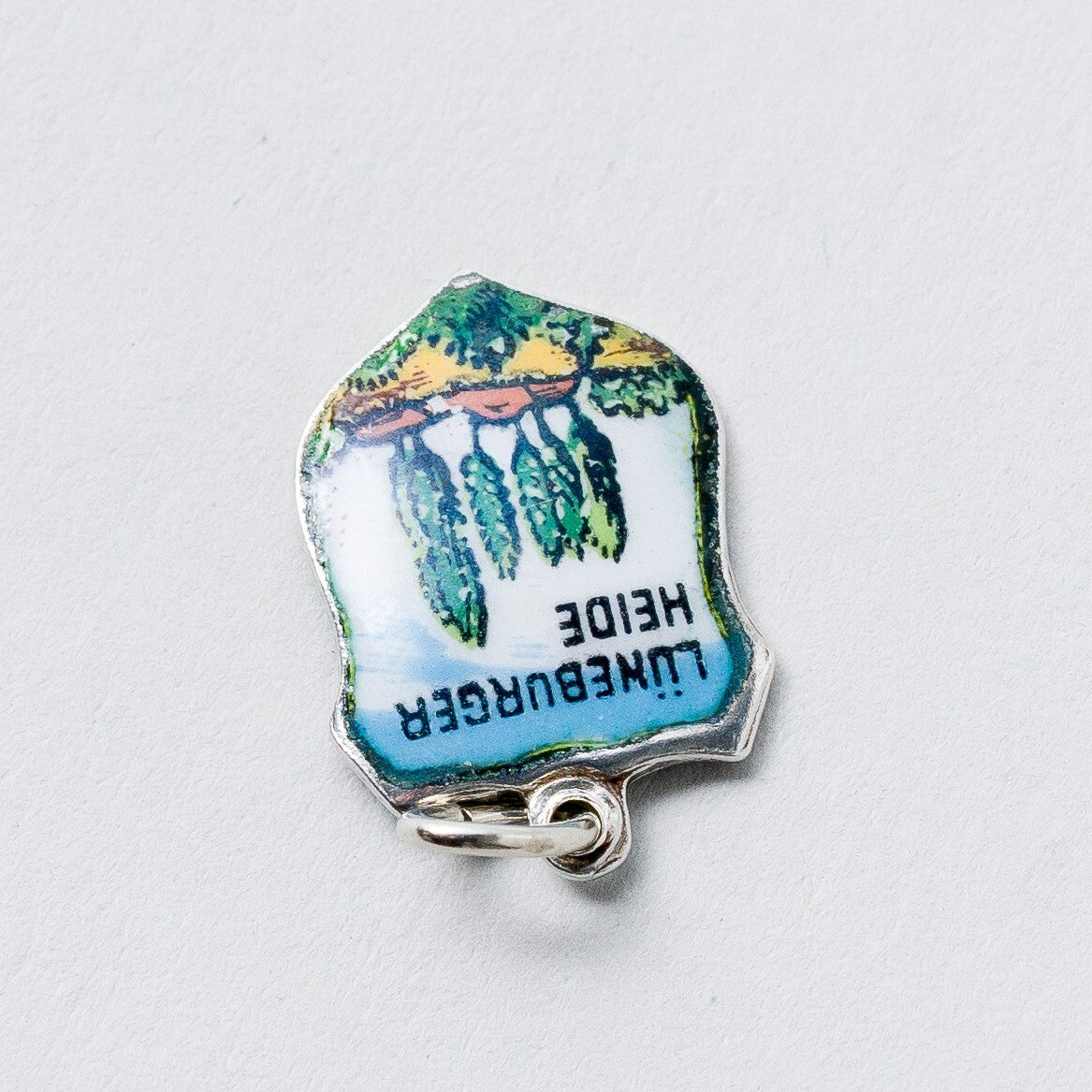 Anhänger 800 Silber Souvenir Anhänger Lüneburger Heide 1,5 cm 0,81 g1