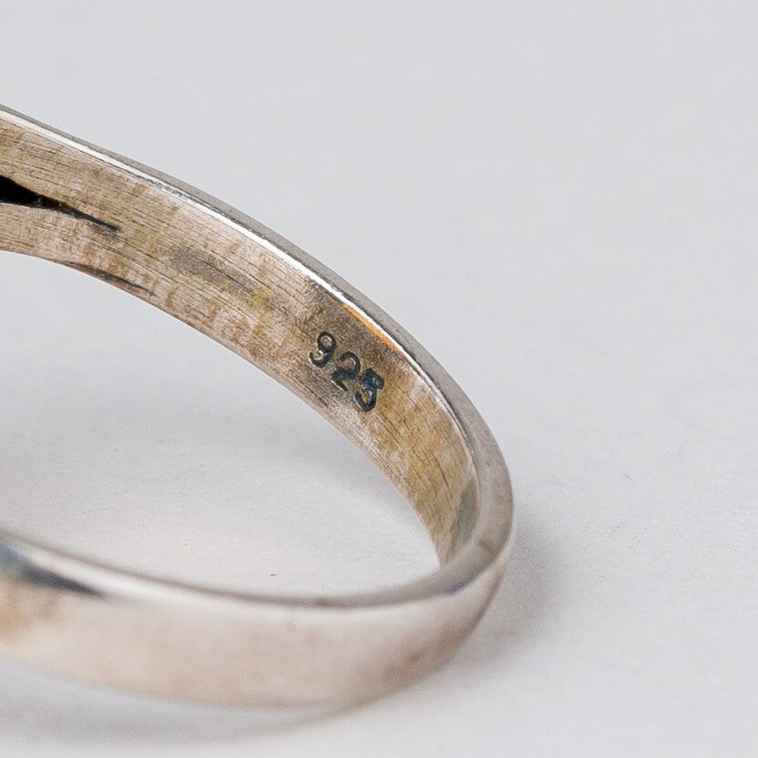 Ring Bernstein 2,48 g 925er Silber Größe 52 (16,5 mm Ø)5