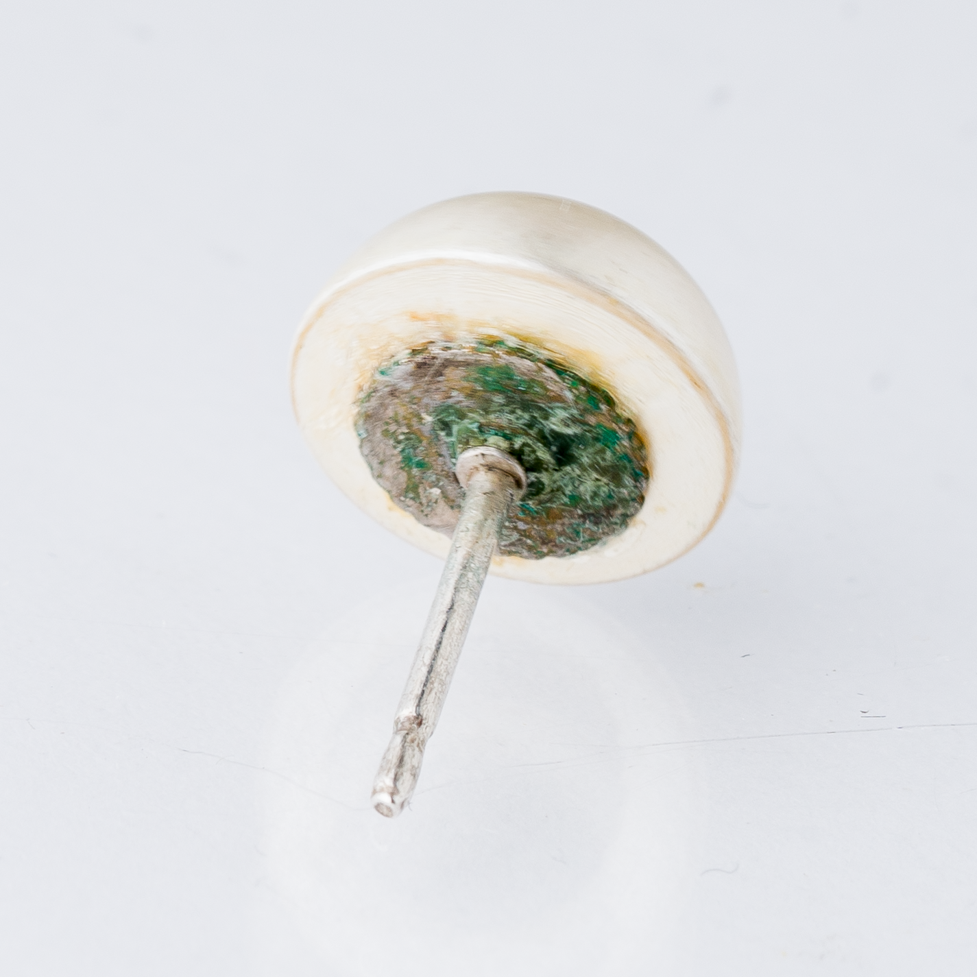 Einzelner Ohrring Ohrstecker Perle Silber 0,48 g2