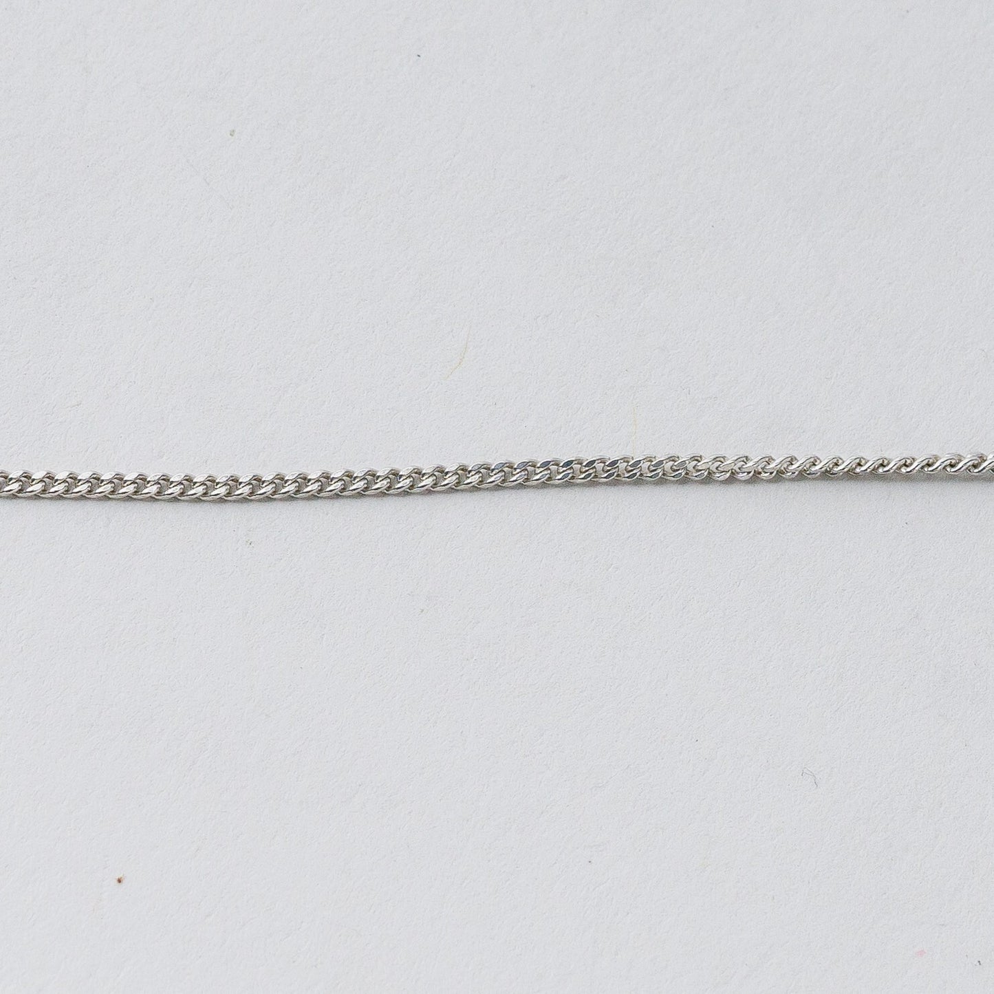 Silber Panzerkette 45 cm 835 Schwarzer Stein 5,78 g5