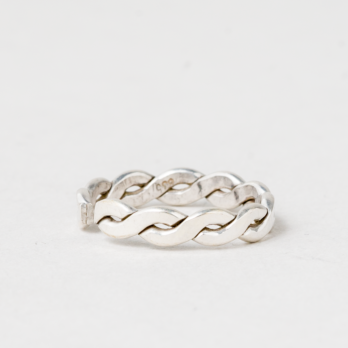 Ring geflochten 835er Silber 1,94 g Größe flexibel2