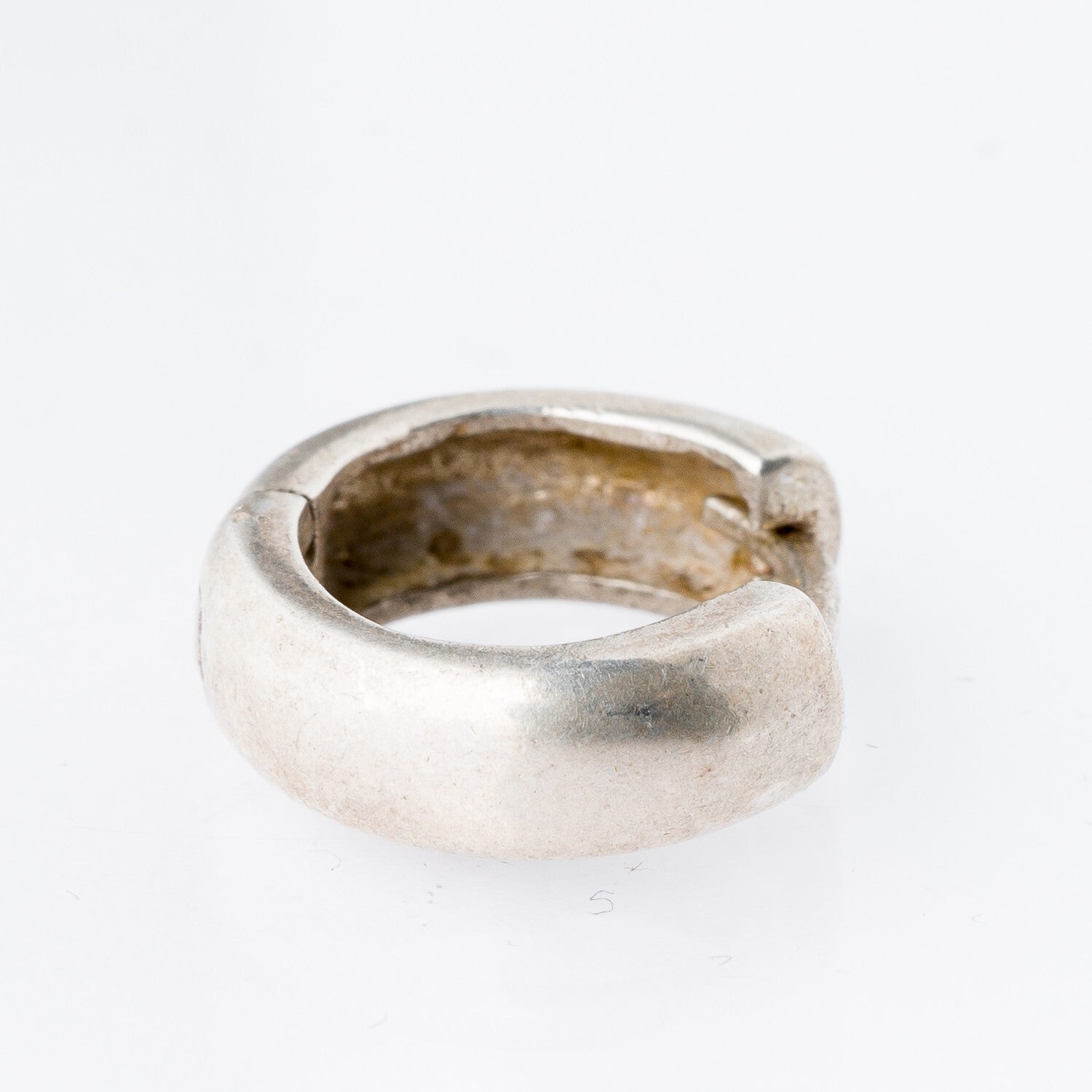 Einzelner Ohrring Huggie 925er Silber 3,7 g4