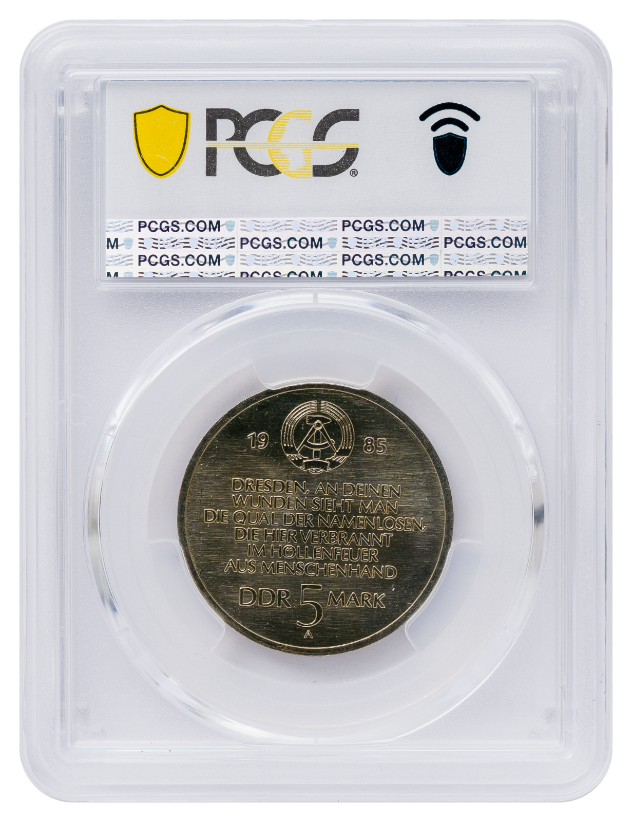 5 Mark DDR 1985 A Dresden PCGS MS672