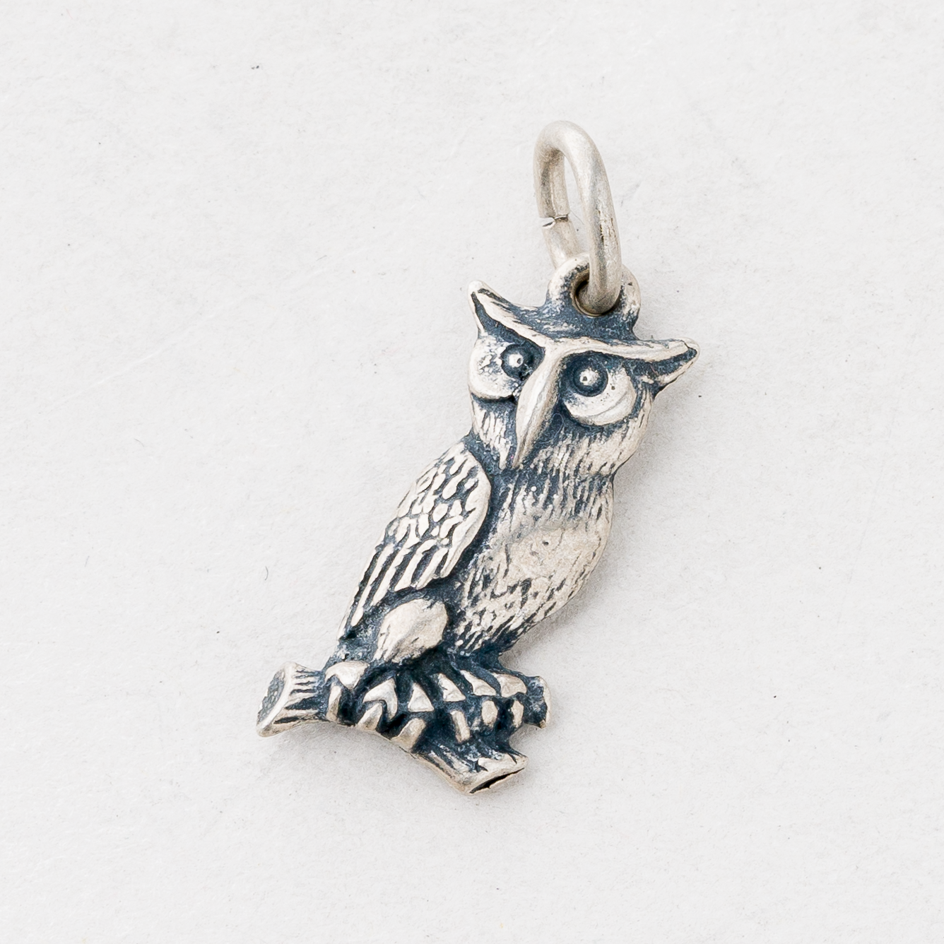 CNC: Anhänger Eule 835er Silber 2,33 g 2 cm0