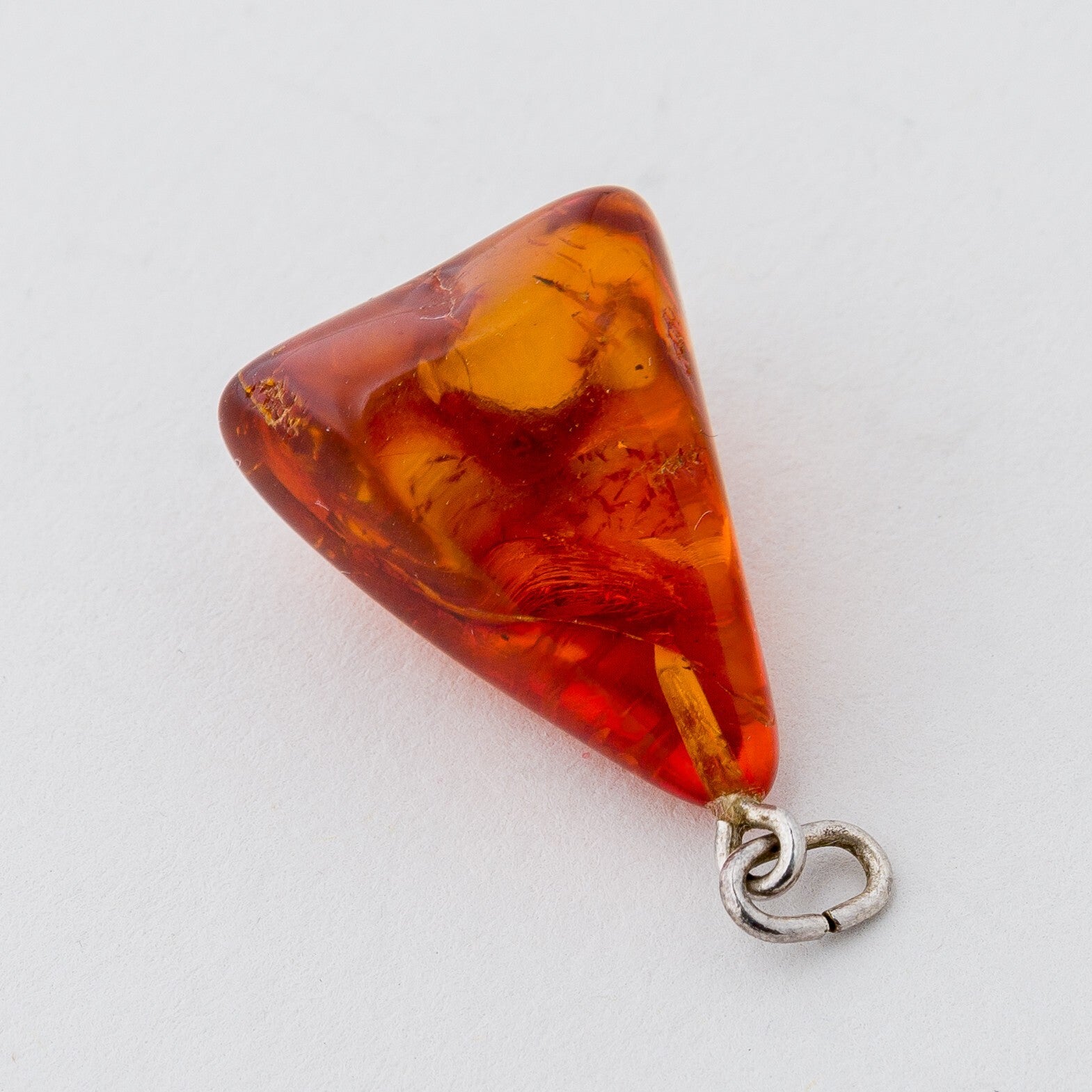 Silber Anhänger Bernstein 3 cm 2,1 g4