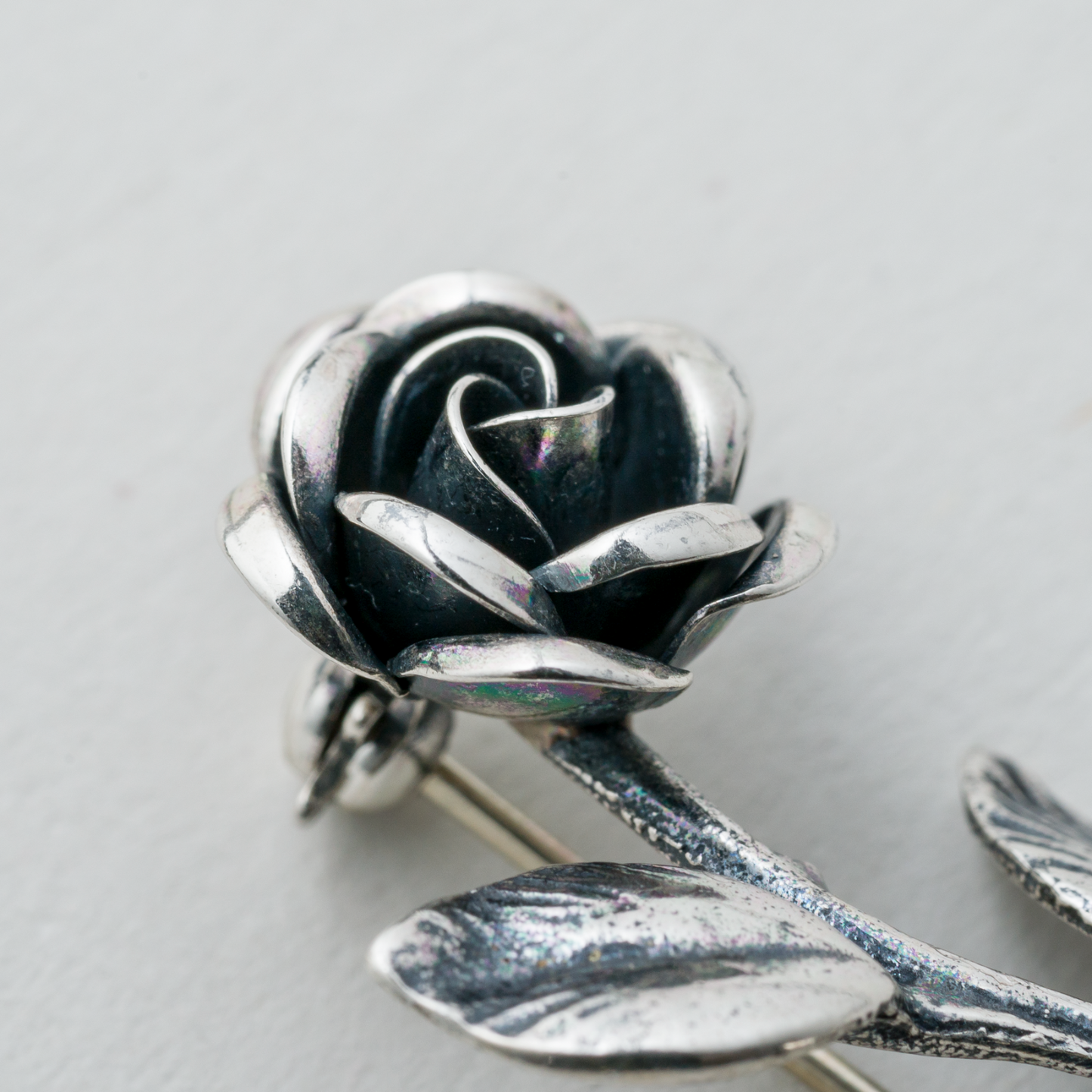 Brosche Rose 925er Silber 3,79g2
