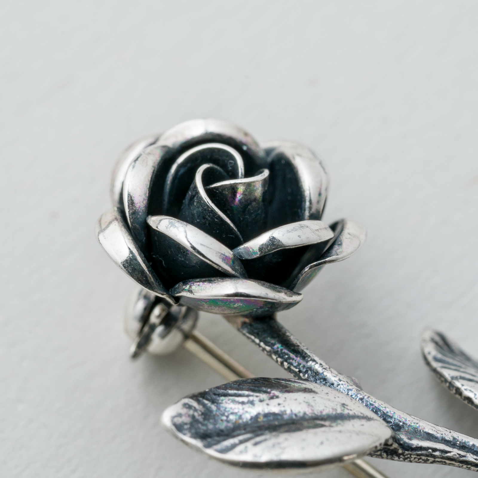 Brosche Rose 925er Silber 3,79g2